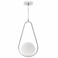 Distribuidor - Lâmpadas Diversas | Colgantes Moderno | COLGANTE AIMEE FORMA PERA1XE27 CROMO REGX21,5X15 CM Ref: 108250420